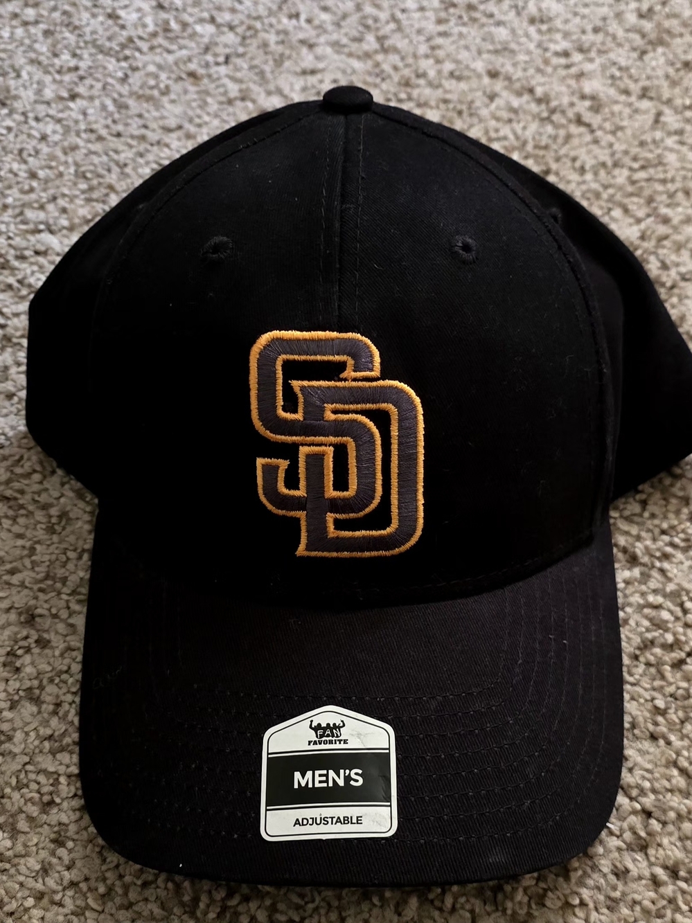 San Diego Padres MLB Men's Adjustable Cap Hat Black